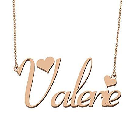 超人気 Aoloshow Customized Custom Name Necklace Personalized - Custom Made Valerie ネックレス、ペンダント