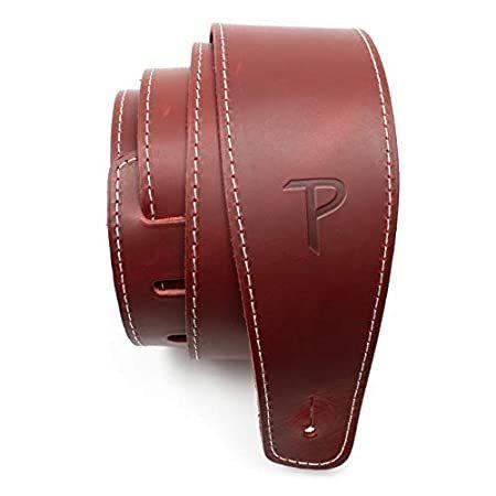 特価ブランド Perri’s Adjustab Red- Series- Leather -Baseball Strap -Guitar Ltd. Leathers ギター用