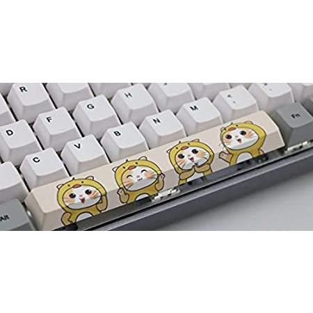 【オンライン限定商品】 Mugen カスタムコスチューム 猫 かわいい スペースバー キーキャップ チェリー MXスイッチ用 - ほとんどのメカニカルゲームキーボードに対応 キーボード