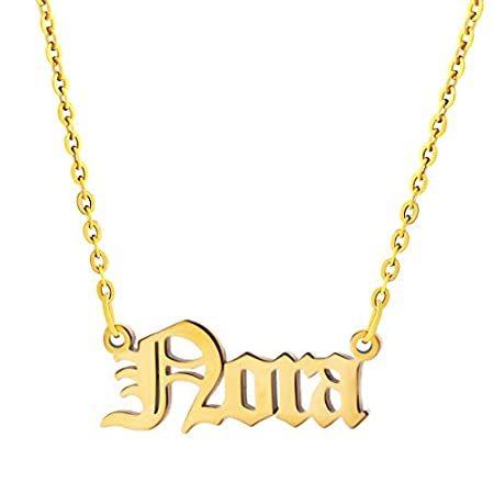 HAYLEY 18ct Gold Plated Name Necklace Personalised Birthday Gifts For Her 