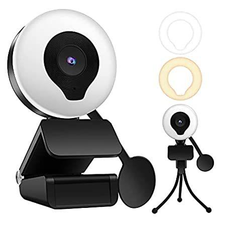 【高額売筋】 Cover Privacy Light Ring with Webcam Streaming 60FPS and Stre
