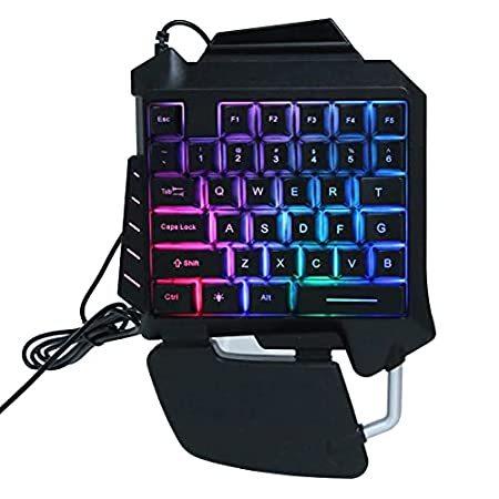 高級品市場 One Hand Keyboard Gaming Mini Portable Keys 35 Backlit Keyboard,LED Gaming キーボード