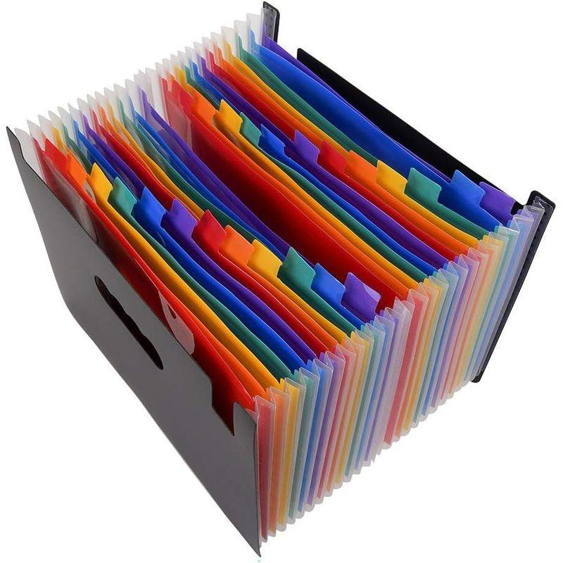 DAMIGRAM ドキュメントスタンド ファイルボックス A4 ドキュメントファイル 書類収納 24分類 オルガン式ファイル 収納ケース 伸｜wing-of-freedom｜08