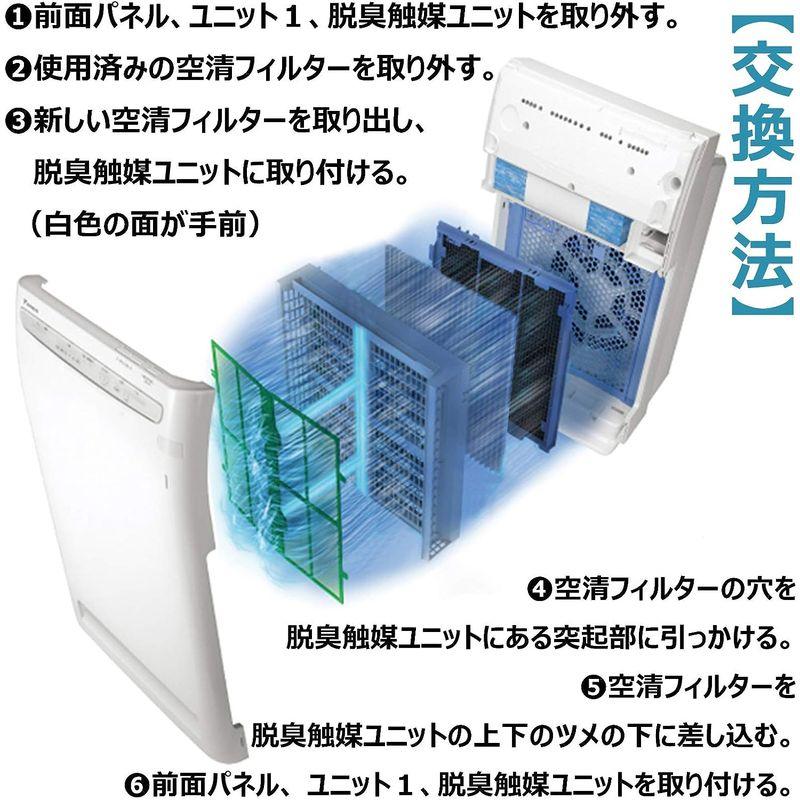 BBT 空気清浄機 フィルター KAC017A4 プリーツフィルター KAC006A4 プリーツ光触媒フィルター ACK75K ACK75L｜wing-of-freedom｜10