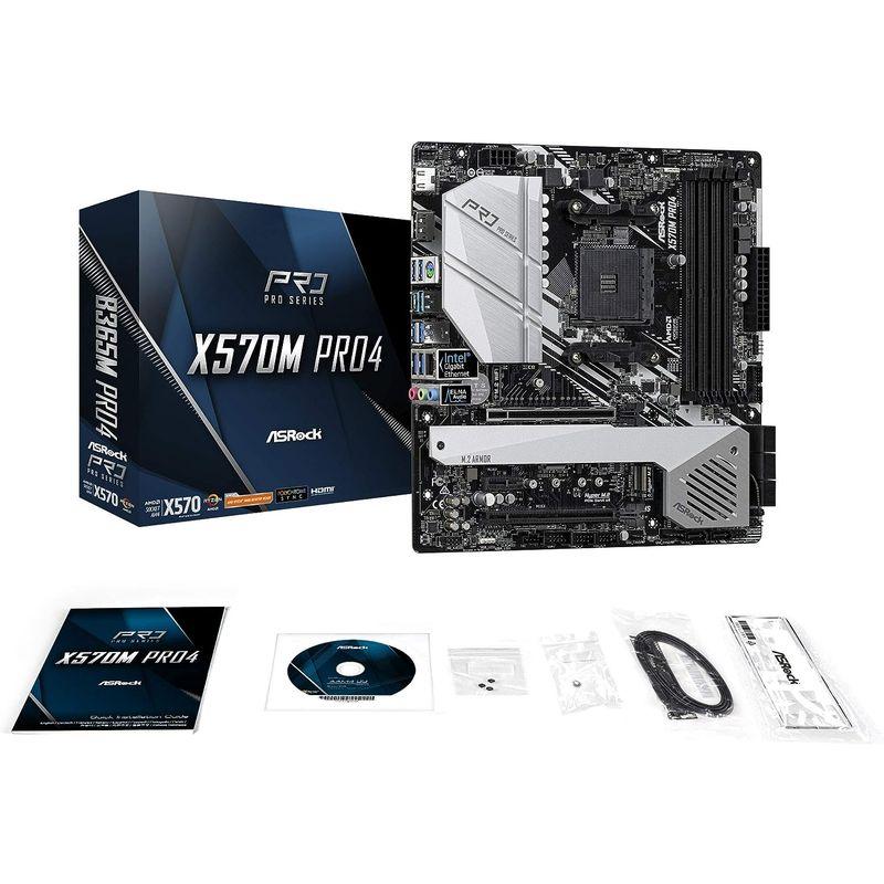 ASRock AMD Ryzen 5000シリーズ CPU(Soket AM4)対応 X570チップセット搭載 Micro ATX マザーボ｜wing-of-freedom｜08