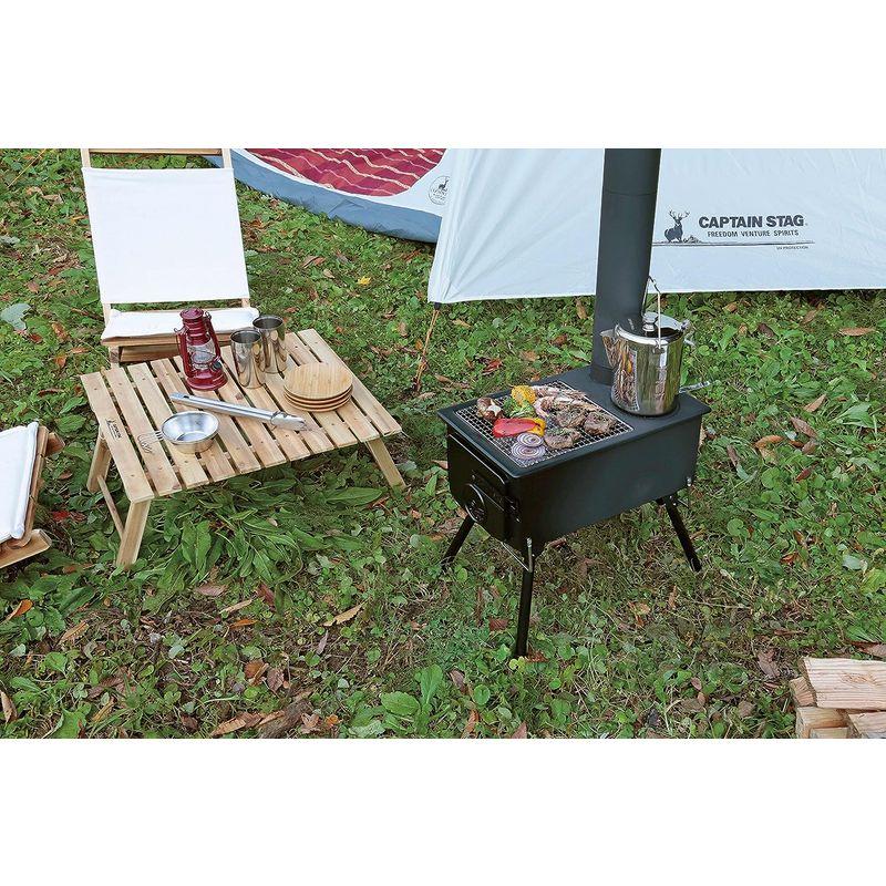 キャプテンスタッグ(CAPTAIN STAG) ストーブ BBQ KAMADO かまど 煙突 角型ストーブ UG-51｜wing-of-freedom｜04