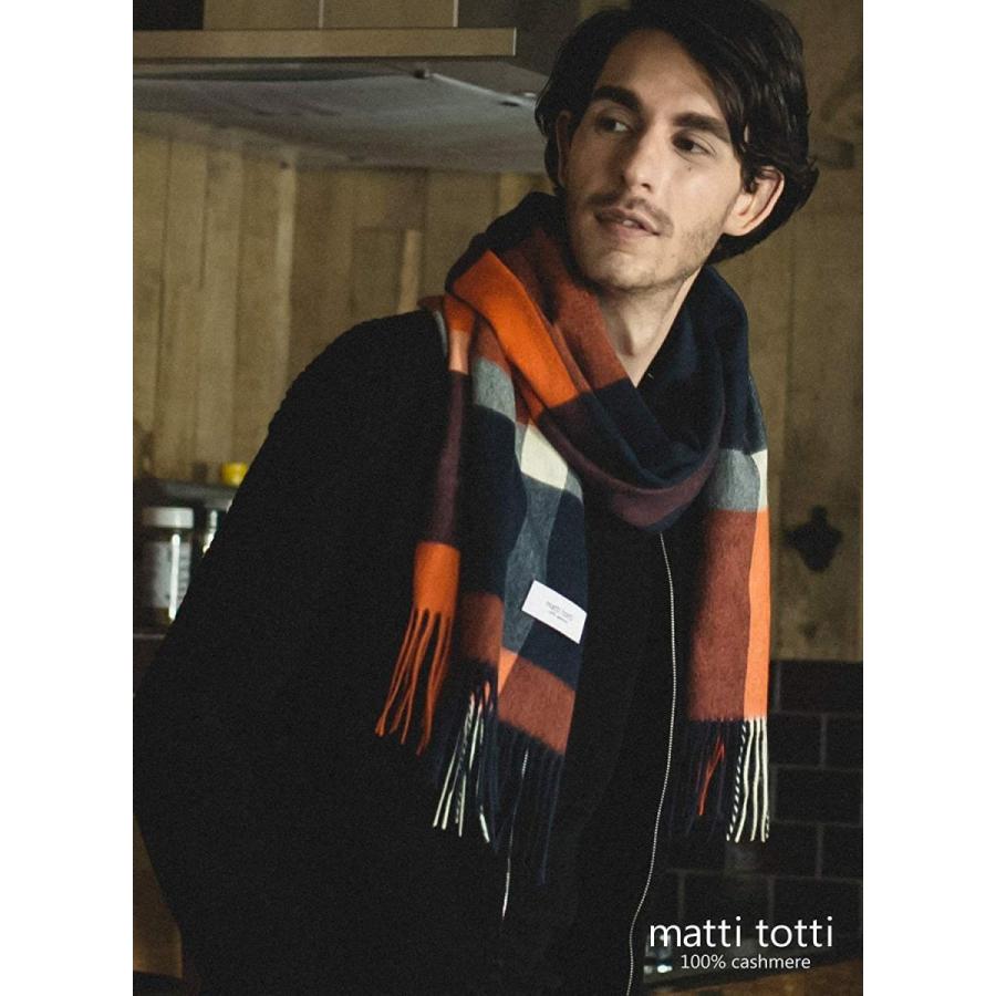 レア？！☆ Navy × Orange カシミヤ ストール カシミア ストール 大判