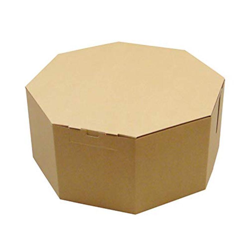 魅力の オクタボックス八角形の帽子箱（No.01）クラフト内円の直径：325ｍｍ×高さ：153ｍｍ 20枚セット 帽子ケース ハットボ 収納ケース