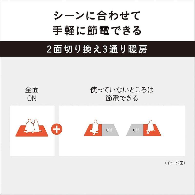 パナソニック ホットカーペット ヒーター本体 1.5畳 176×126cm DC-15NK｜wing-of-freedom｜02