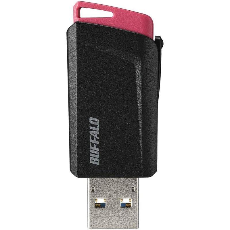 BUFFALO USB3.1(Gen1)プッシュスライドUSBメモリ 64GB ピンク RUF3-SP64G-PK｜wing-of-freedom｜02