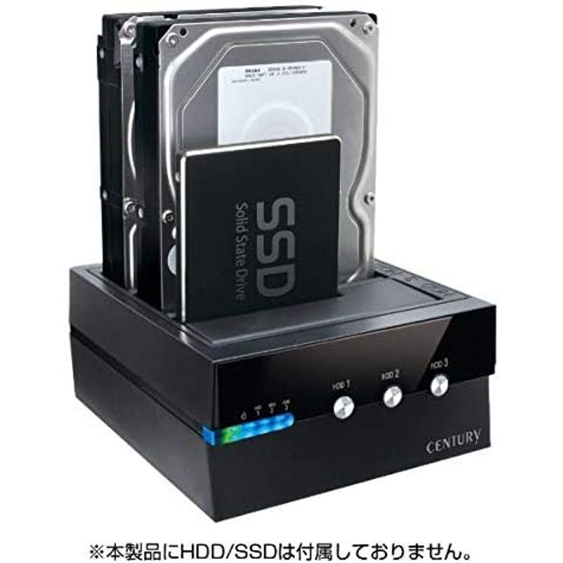 CENTURY(センチュリー) 裸族のお立ち台 3bay Independent Switch USB 3.1 Gen2 CROS3U31C｜wing-of-freedom｜02