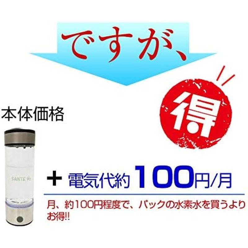 SanteH2 サンテ エイチツー ポータブル水素水生成器 充電式｜wing-of-freedom｜04