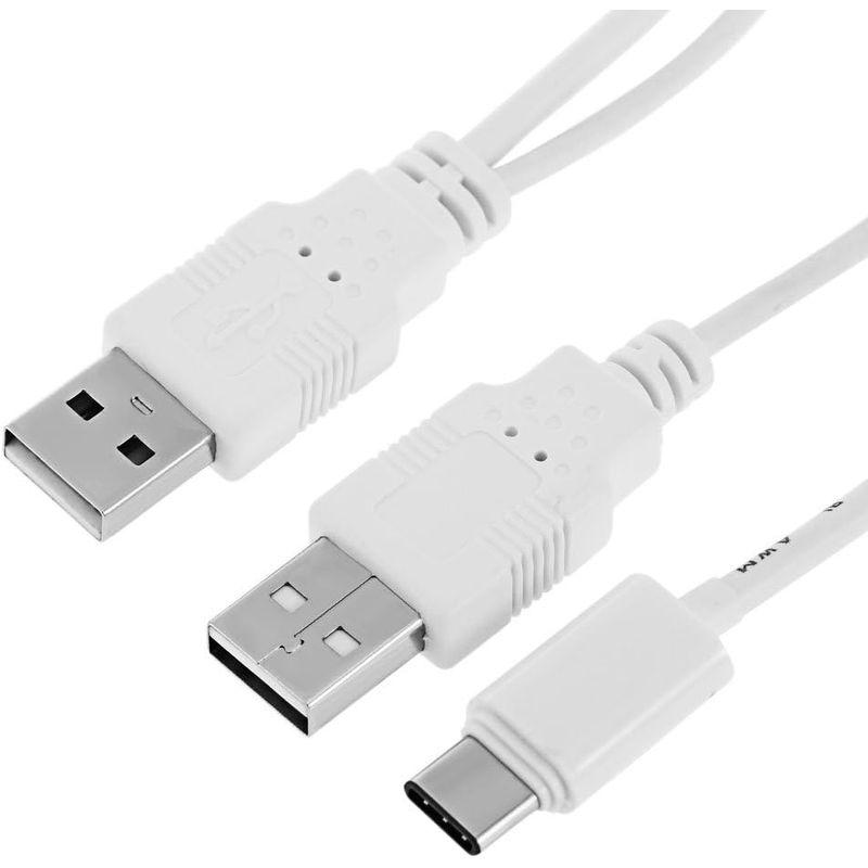 CY USB 3.1タイプC USB - Cデュアル電源 追加データへ 携帯電話＆ハードディスク60センチメートル 用 男性 Yケーブル｜wing-of-freedom｜02