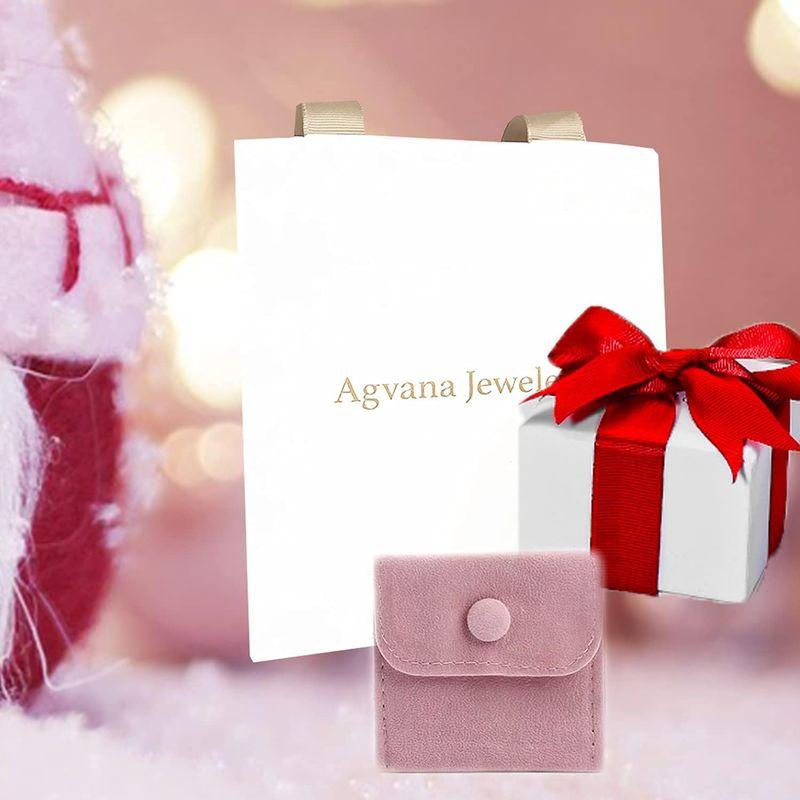 AGVANA ホワイトデー お返し 天然ダイヤモンド ネックレス レディース 合成宝石 オパール 10月 誕生石 K14 ホワイトゴールド｜wing-of-freedom｜04