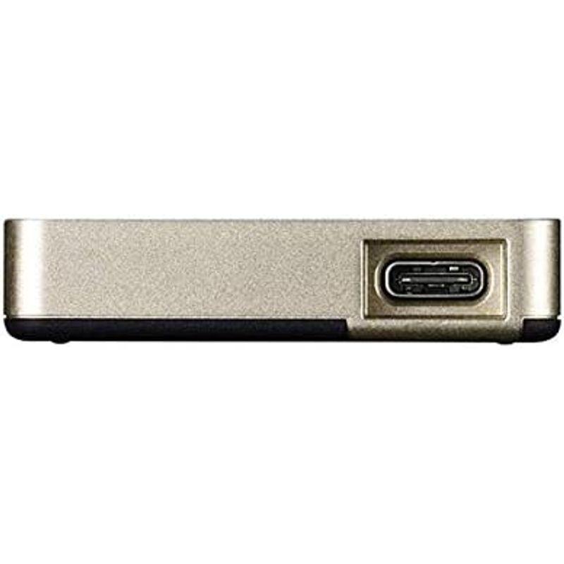 バッファロー SSD-PGM480U3-G USB3.2(Gen2) ポータブルSSD 480GB ゴールド｜wing-of-freedom｜02