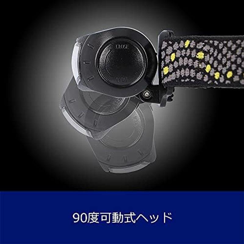 GENTOS(ジェントス) LED ヘッドライト 単3電池式 120ルーメン 防水 CP-195DB アウトドア 防災 赤色サブLED ブラ｜wing-of-freedom｜04