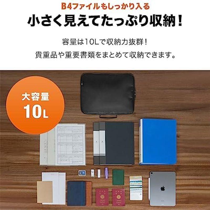 ottostyle.jp 耐火バッグ 耐火ケース 貴重品を火事や災害から守る 大容量 10L ダイヤルロック 仕分けポケット付き 防水加工｜wing-of-freedom｜04