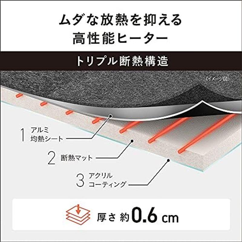 [激安の海外正規品] パナソニック ホットカーペット 電気カーペット トリプル断熱構造 省エネ タイマー機能 ダニ対策 2面切り替え 着せかえカバー付 3畳 DC