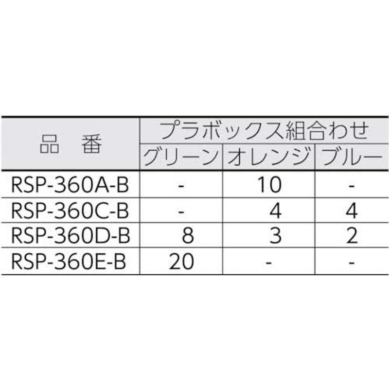 リングスター パーツボックス スチール製 ブルーRSP-360C L360×W205×H54mm｜wing-of-freedom｜03