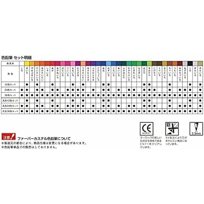 FABER-CASTELL ファーバーカステル 油性色鉛筆 丸缶 24色セット TFC-CPK/24C｜wing-of-freedom｜06