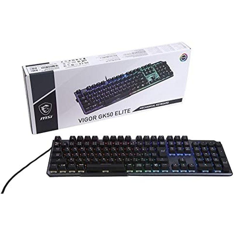 MSI Vigor GK50 ELITE BW JP ゲーミングキーボード Kaihl製 Box White軸 日本語配列 KB570｜wing-of-freedom｜13