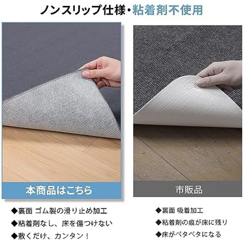 BITTOP デスク チェアマット 160×130cm 厚さ5mm 超大サイズ 床保護マット カーペットタイプ 裏面ゴム製の滑り止め加工 床｜wing-of-freedom｜10