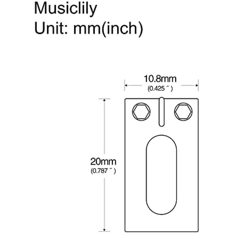 Musiclily Pro 10.8mm モダンサドル インポートストラト/テレキャスター エレキギター ウィルキンソンMシリーズ ブリッジ｜wing-of-freedom｜09