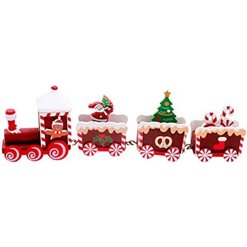 Abuqino クリスマス 飾り オーナメント 置物 サンタクロース 可愛い 列車 クリスマス プレゼント ギフト 雑貨 装飾 おもちゃ 贈｜wing-of-freedom｜08
