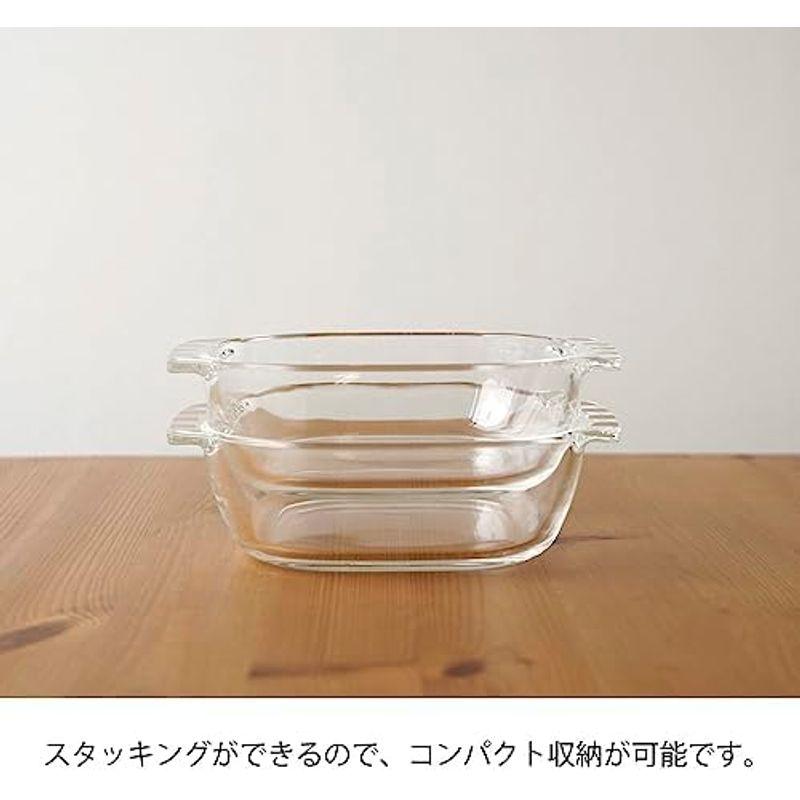 HARIO(ハリオ) 日本製 耐熱ガラス製 トースター皿 900ml BUONO kitchen HTZ-90-BK クリア｜wing-of-freedom｜14