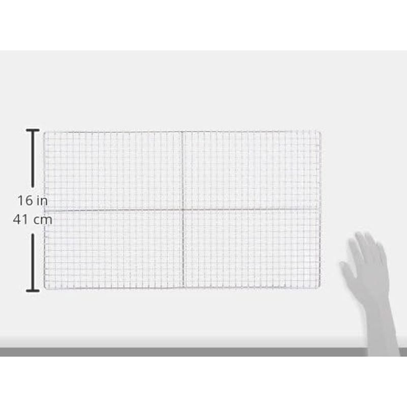 遠藤商事 TKG 焼き網 間口(mm)×奥行(mm)240×210 熱に強い鉄にクロームメッキ 線の直径φ2.5mmで太く耐久性がある 網目｜wing-of-freedom｜06