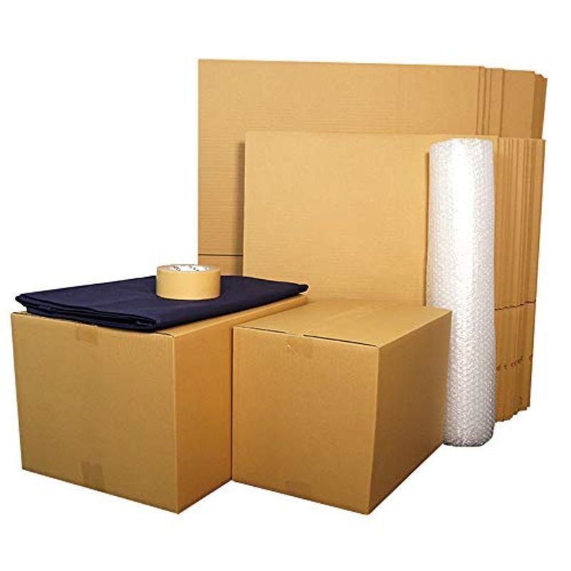 ダンボールワン ダンボール 引っ越しセット 2 3人用 段ボール箱 枚 大 中 プチプチ クラフトテープ 布団袋 Az Set ウィングトッポギ 通販 Yahoo ショッピング