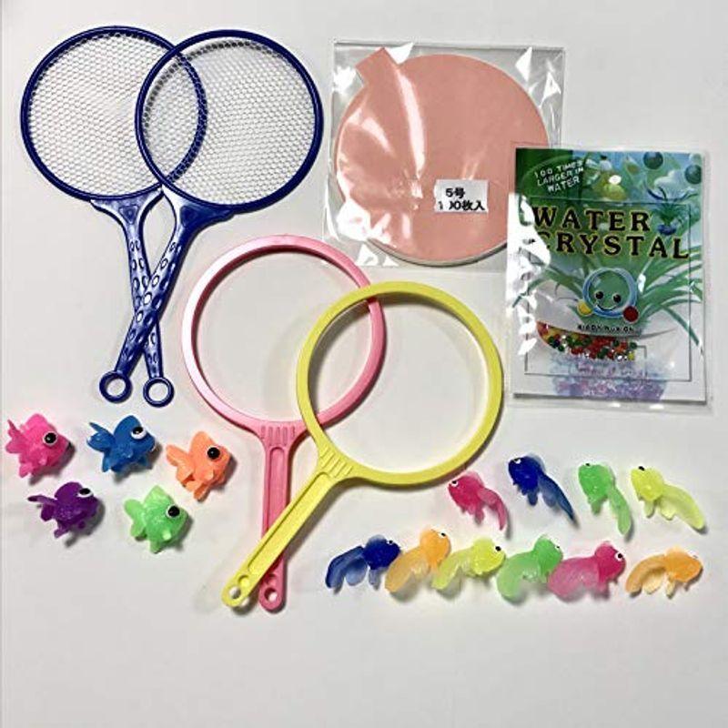 国産 Nico Style 金魚すくい 魚すくい セット B おうちで縁日気分 ２タイプのぽい付き 水で膨らむぷにょぷにょ玉 夏祭り プール Shipsctc Org
