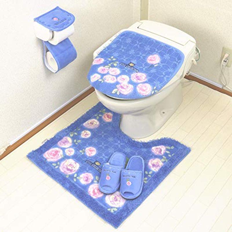 送料無料ケース販売 トイレマット セット 4点 ブルー おしゃれ 北欧 日本製 抗菌 消臭 高級 バラ オカ チェルシー 正規品 キッチン 日用品 文具 トイレ用品 Www Eclassbms Co In