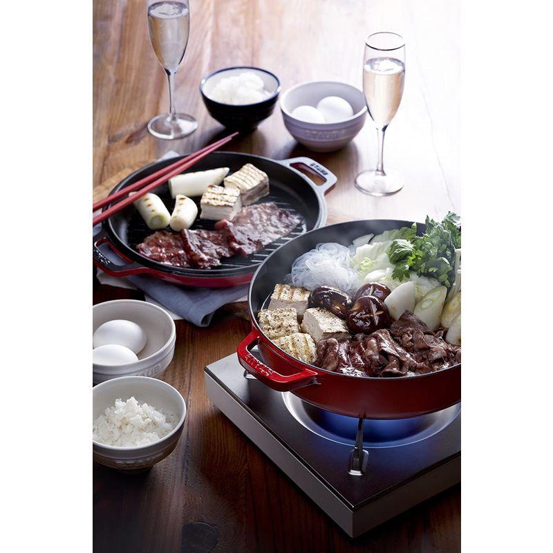 一流の品質 ウィングトッポギstaub ストウブ スキヤキグリル グレー