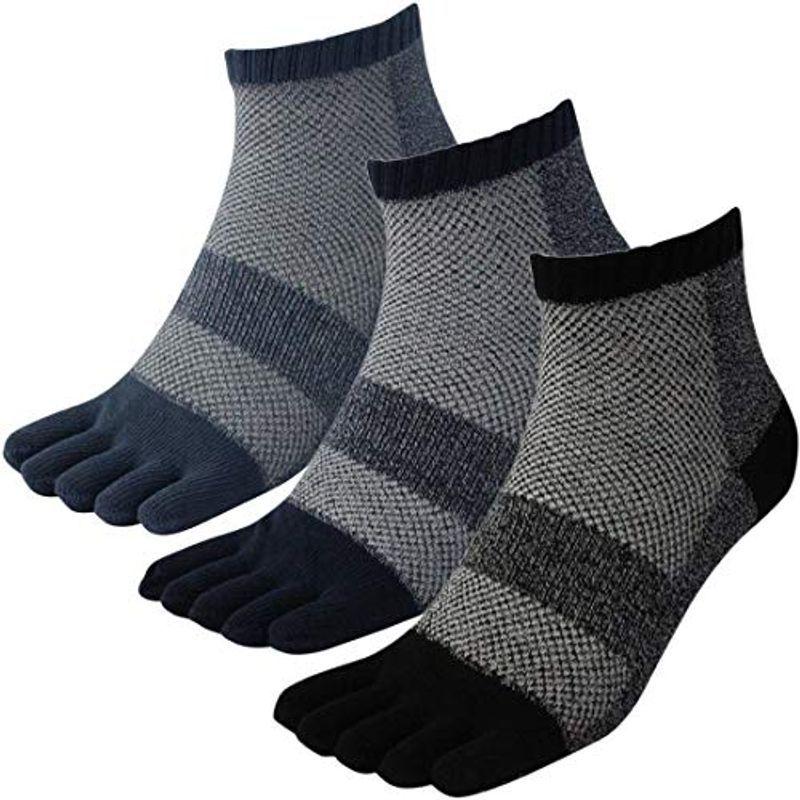 価格交渉ok送料無料 Rp942 靴下 メンズ 甲メッシュ編み すべり止め付 5本指 ショートソックス ソフトなコーマ綿糸 軍足 仕事 スポーツに メッシュで