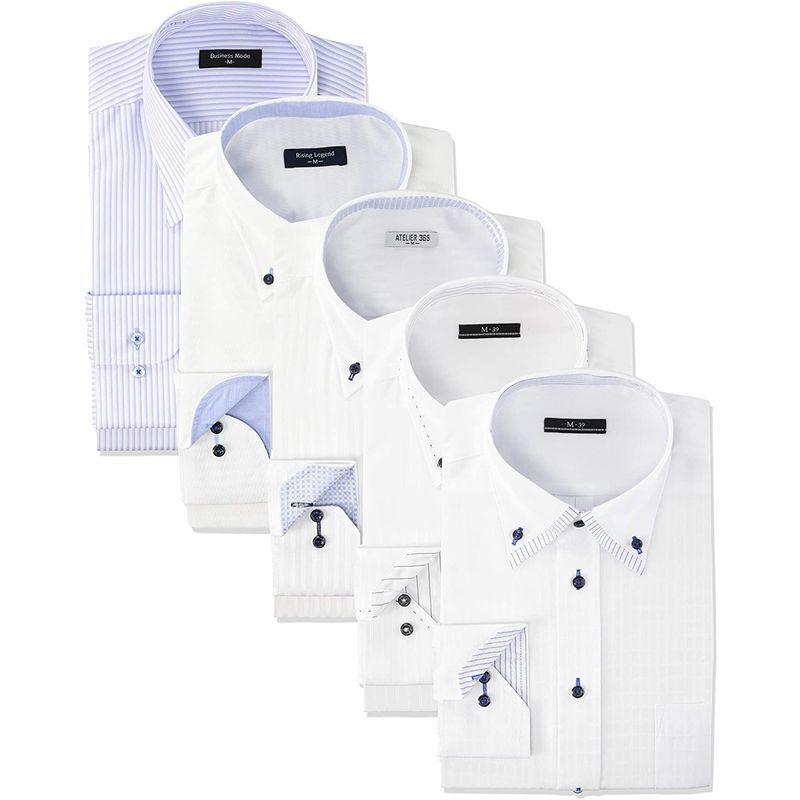 アトリエサンロクゴ ワイシャツ 5枚セット おまかせセット イージーケア 形態安定 長袖Yシャツ メンズ val-fux-5fix va｜wing-toppogi-store｜02
