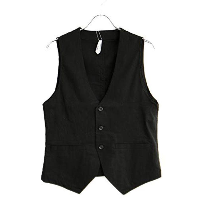 涼麻 ベスト メンズ ジレ 春夏 ジレベスト 綿麻 サマーベスト ストレッチ素材 ちょいワル 夏 R 06hg ブラック M ウィングトッポギ 通販 Yahoo ショッピング