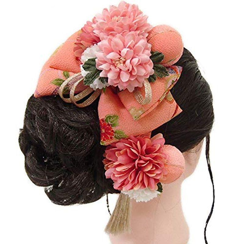 髪飾り リボン 卒業式 袴 成人式 花 振袖 ピンク 金 房つき 組紐髪型 ヘアスタイル ヘアアレンジ No 9 4017 ウィングトッポギ 通販 Yahoo ショッピング