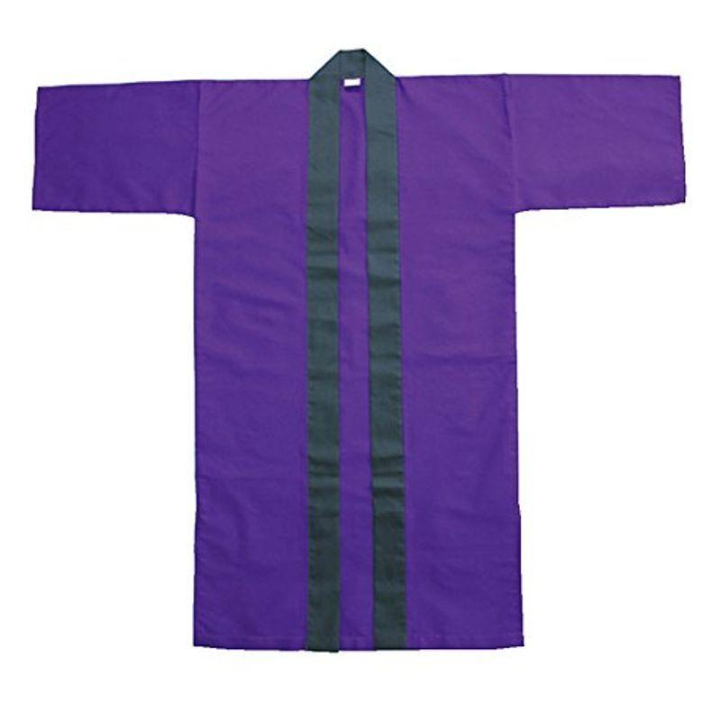 祭り・よさこい踊り用無地長半纏・法被(120cm) 紫
