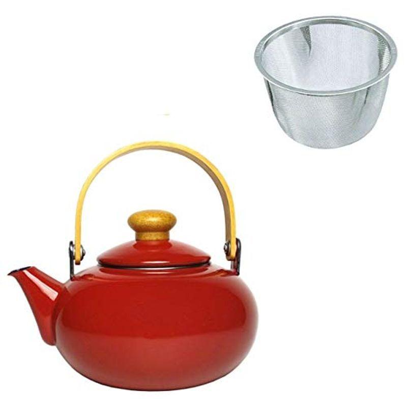 激安特価 やかん おしゃれ ホーロー Ih対応 かわいい 雅ケトル 2l レッド 茶こし付 ケトル 50 Off Turningheadskennel Com