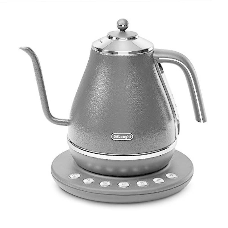 デロンギ(DeLonghi)電気ケトル アイコナ カフェ グレー 温度設定機能