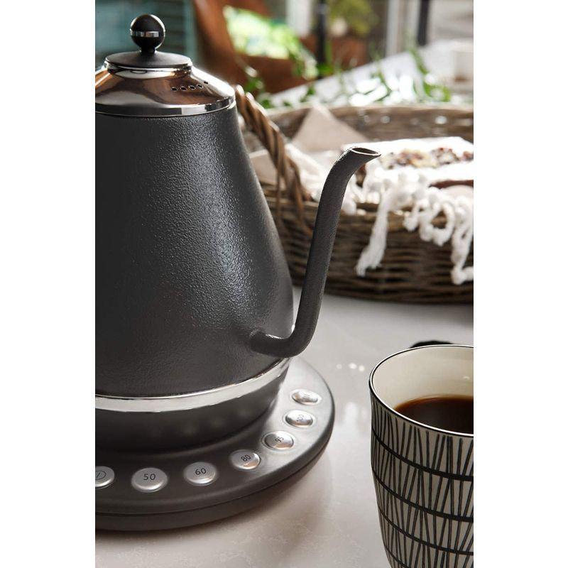 デロンギ(DeLonghi)電気ケトル アイコナ カフェ グレー 温度設定機能