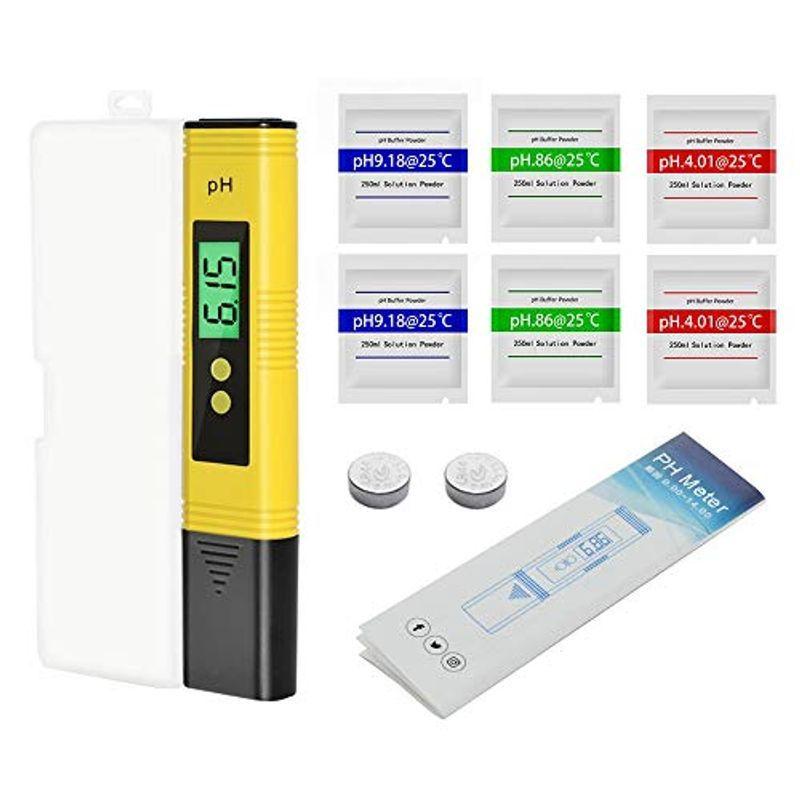 ウィングトッポギph測定器 Wabisabi Phメーター バックライト付き 熱帯魚 水槽 アクアリウム 水質検査 試験 土壌 Ph測定 等用 デジタル P 35 Off