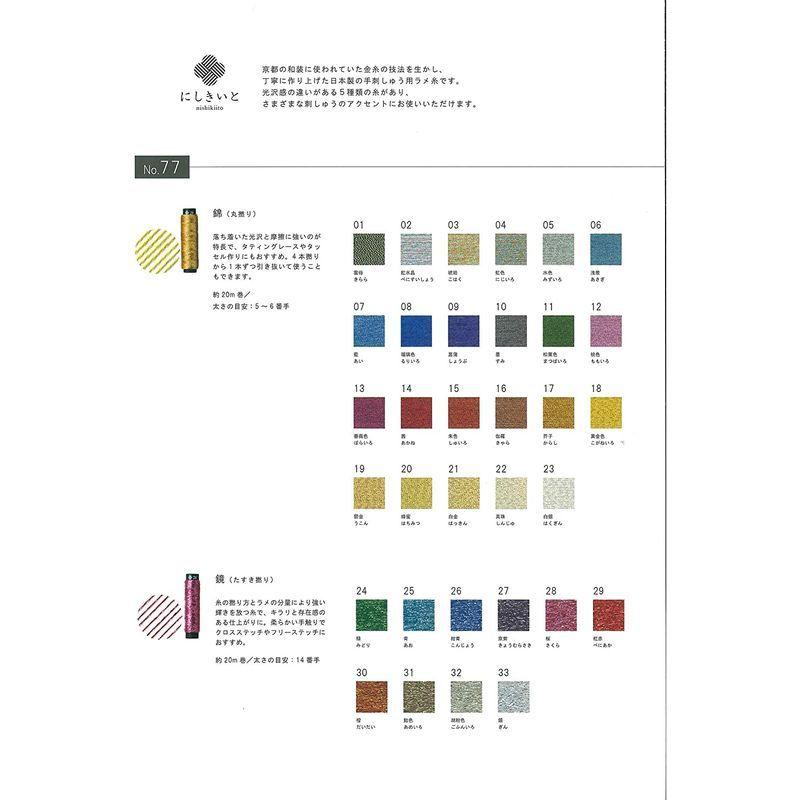 スーパーセール ラメ にしきいと ルシアン Lecien 刺しゅう糸 No 77 Col 5 ｍ巻 ミシン糸 Www Fattoriabacio Com
