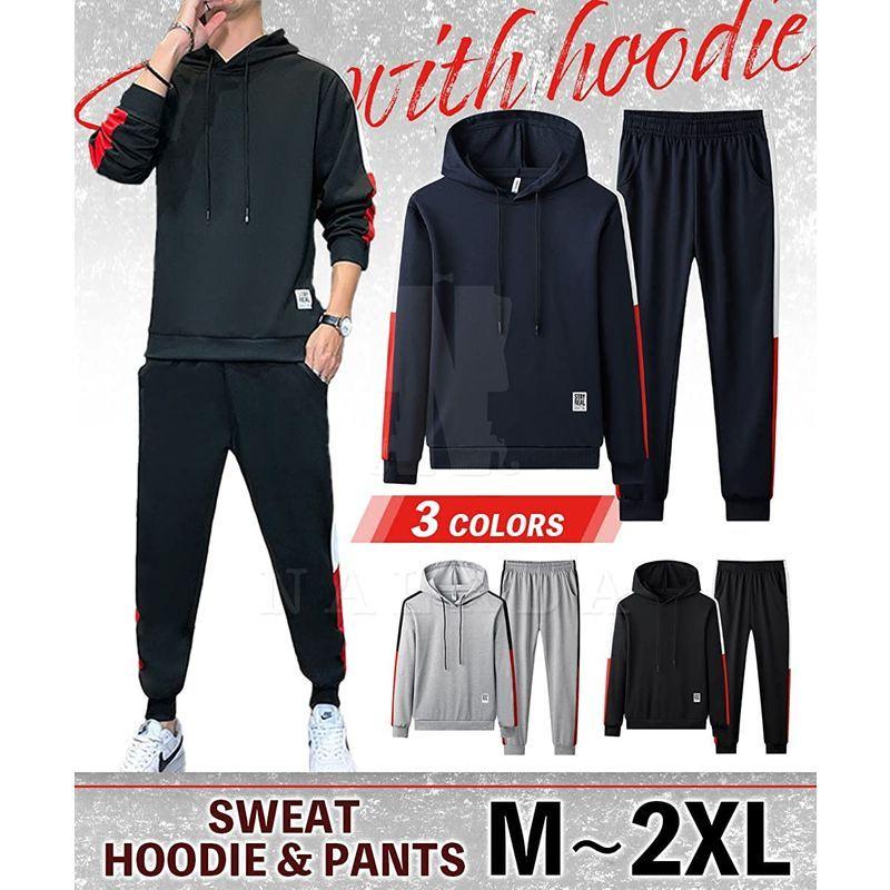 超爆安 スウェット メンズ セットアップ パーカー トレーナー ジム スボン パンツ 部屋着 春 スポーティ ルームウェア M グレー Materialworldblog Com