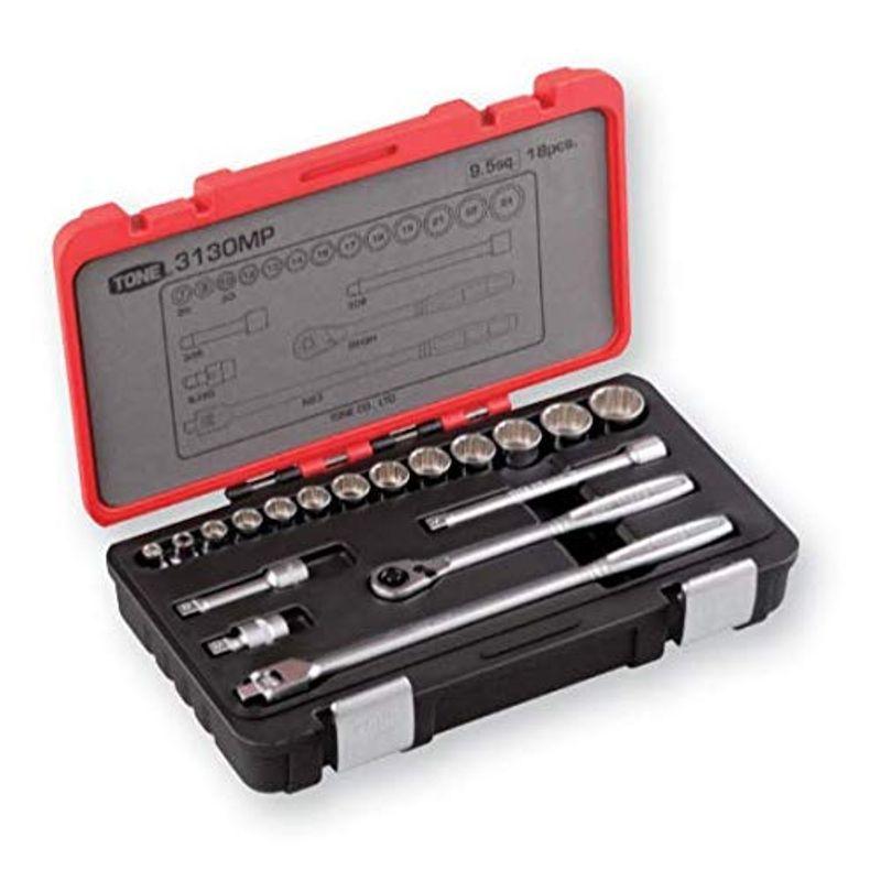 お得セット トネ(TONE) ソケットレンチセット 3130MP 差込角9.5mm(3/8