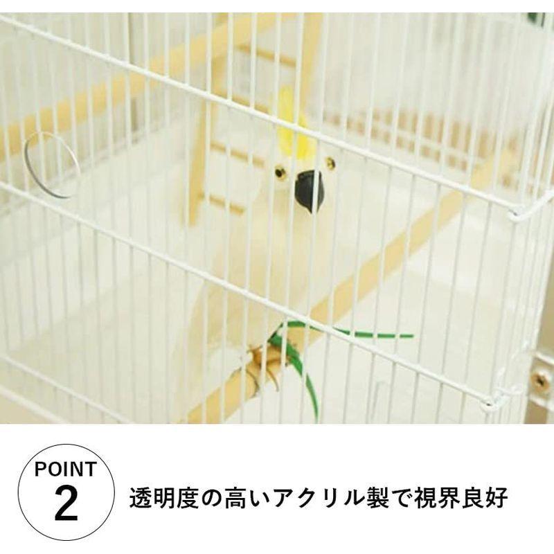 匿名配送 バードケージ とりまる / 鳥かご アクリル 防寒カバー 餌飛び散り防止 とりかご カバー 【Y2122953674】(13519円)