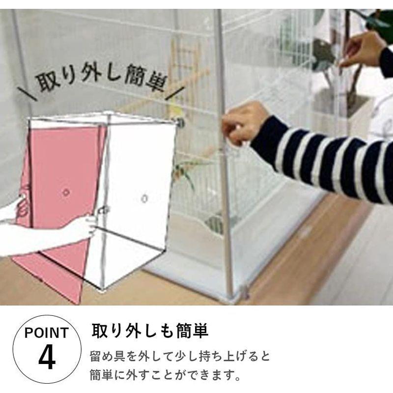 匿名配送 バードケージ とりまる / 鳥かご アクリル 防寒カバー 餌飛び散り防止 とりかご カバー 【Y2122953674】(13519円)