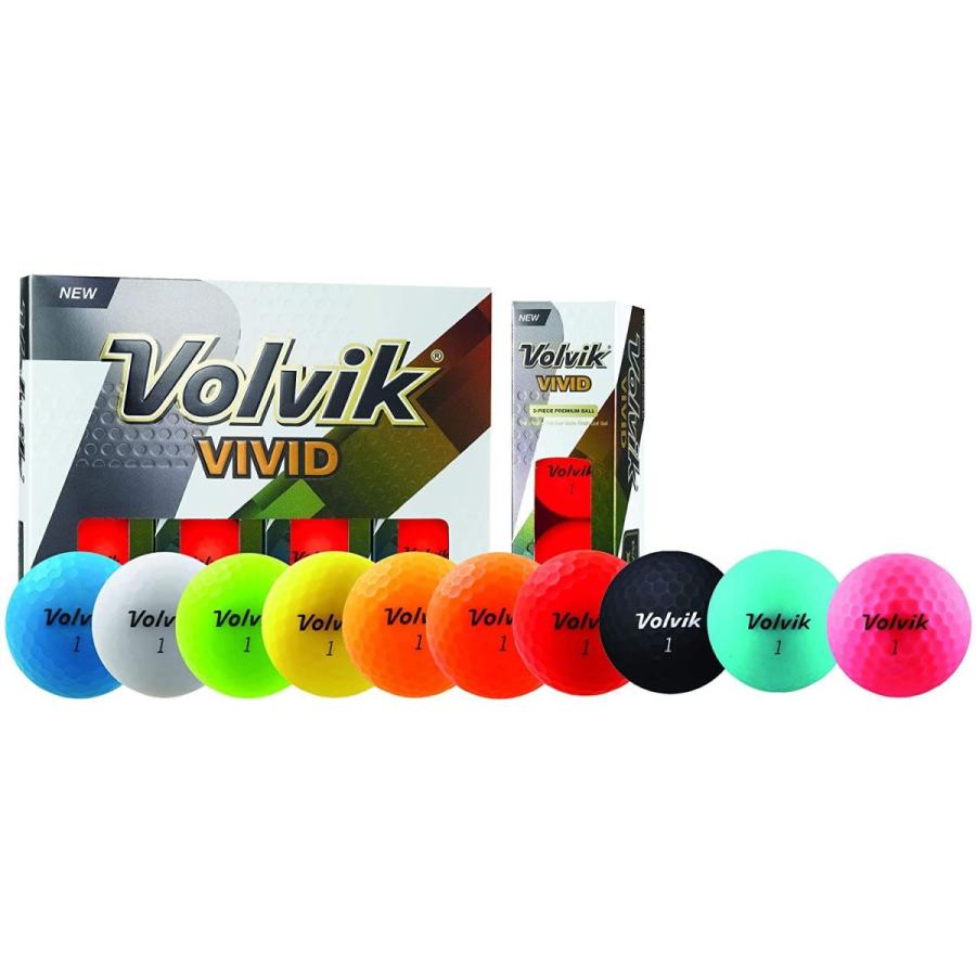 Volvik(ボルビック) ゴルフボール Vivid Vivid (ビビッド) 日本未発売 並行輸入品 日本未発売