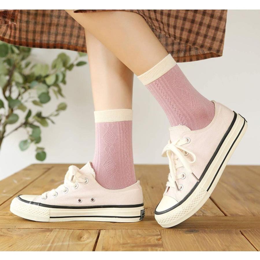 新しいコレクション 21靴下レディース かわいい 靴下 上質な コットンソックス 靴下セット カラフルなデザイン 5足 Lx Simbcity Net